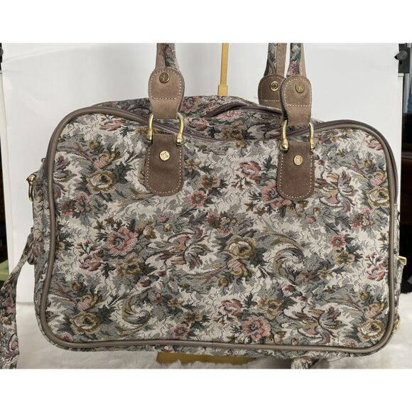 Ricardo Beverly Hills Floral Weekender Overnight Carryon Travel Bag Pre-Owned - Picture 4 of 9